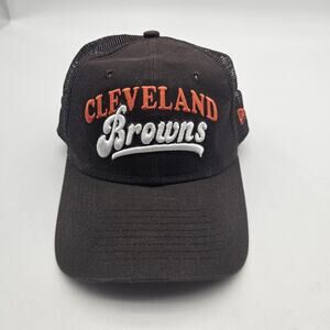 Cleveland Browns Hat Cap Snap Back Womens NFL Football Trucker New Era